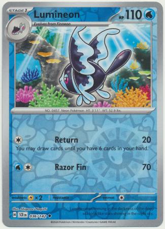 Lumineon : STELLAR CROWN (Reverse holo) - 036/142 - Lockett Labs UK