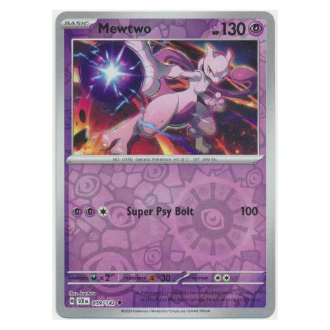 Mewtwo : STELLAR CROWN (Reverse holo) - 059/142