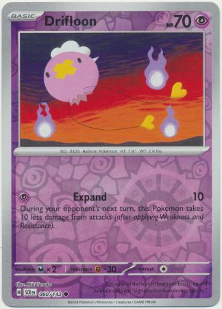 Drifloon : STELLAR CROWN (Reverse holo) - 060/142 - Lockett Labs UK
