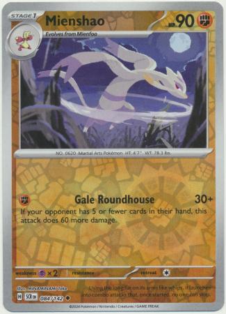 Mienshao : STELLAR CROWN (Reverse holo) - 084/142 - Lockett Labs UK
