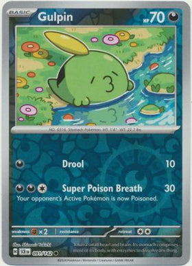 Gulpin : STELLAR CROWN (Reverse holo) - 091/142 - Lockett Labs UK