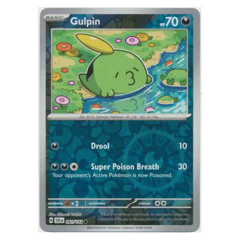 Gulpin : STELLAR CROWN (Reverse holo) - 091/142