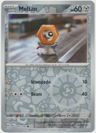 Meltan : STELLAR CROWN (Reverse holo) - 102/142 - Lockett Labs UK