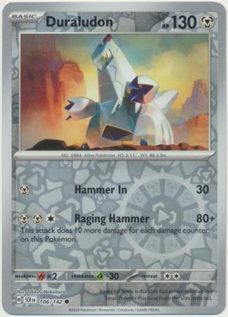 Duraludon : STELLAR CROWN (Reverse holo) - 106/142 - Lockett Labs UK