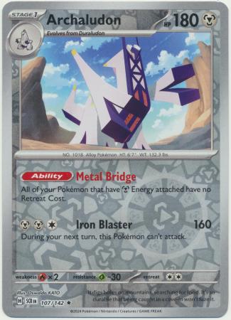Archaludon : STELLAR CROWN (Reverse holo) - 107/142 - Lockett Labs UK