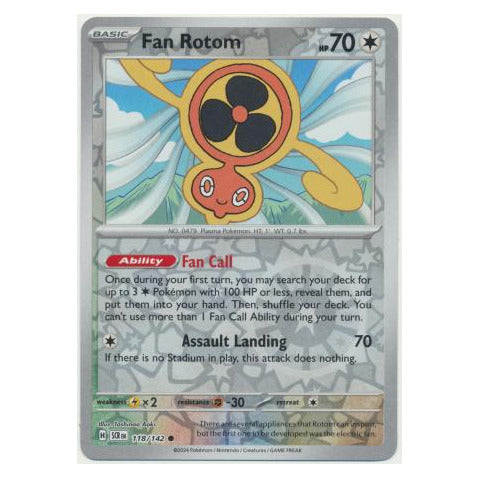 Fan Rotom : STELLAR CROWN (Reverse holo) - 118/142