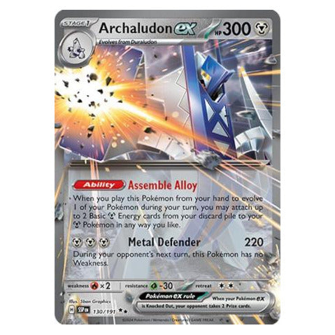 Archaludon ex : SURGING SPARKS - 130/191