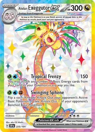 Alolan Exeggutor ex : SURGING SPARKS - 225/191