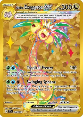 Alolan Exeggutor ex : SURGING SPARKS - 248/191