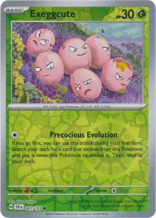 Exeggcute : SURGING SPARKS (Reverse holo) - 001/191