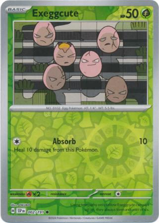 Exeggcute : SURGING SPARKS (Reverse holo) - 002/191