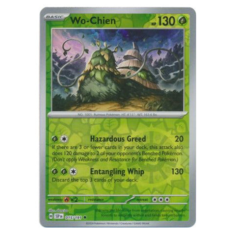 Wo-Chien : SURGING SPARKS (Reverse holo) - 015/191