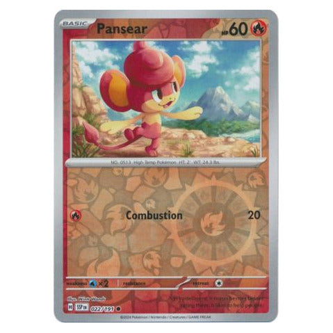 Pansear : SURGING SPARKS (Reverse holo) - 022/191