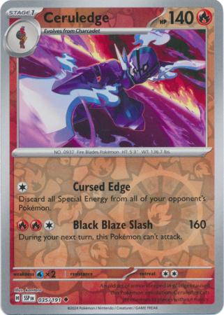 Ceruledge : SURGING SPARKS (Reverse holo) - 035/191