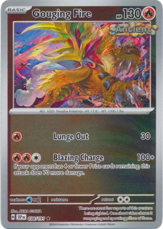 Gouging Fire : SURGING SPARKS (Reverse holo) - 038/191