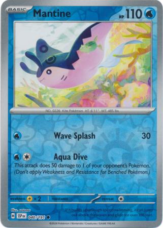 Mantine : SURGING SPARKS (Reverse holo) - 040/191