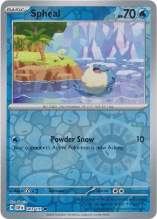 Spheal : SURGING SPARKS (Reverse holo) - 043/191