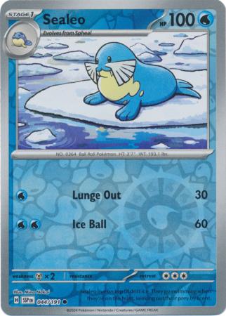 Sealeo : SURGING SPARKS (Reverse holo) - 044/191 - Lockett Labs UK