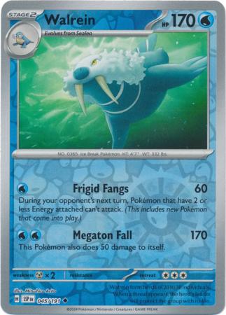 Walrein : SURGING SPARKS (Reverse holo) - 045/191 - Lockett Labs UK