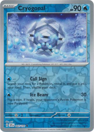 Cryogonal : SURGING SPARKS (Reverse holo) - 047/191