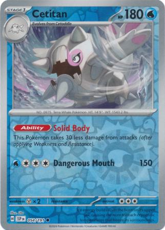 Cetitan : SURGING SPARKS (Reverse holo) - 054/191 - Lockett Labs UK