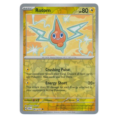 Rotom : SURGING SPARKS (Reverse holo) - 061/191