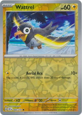 Wattrel : SURGING SPARKS (Reverse holo) - 066/191 - Lockett Labs UK