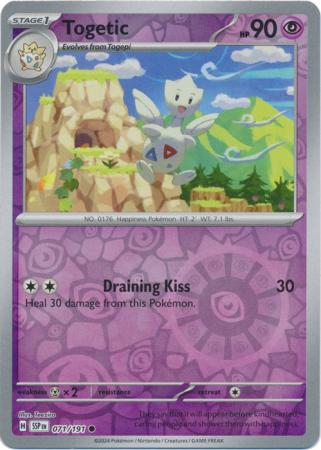 Togetic : SURGING SPARKS (Reverse holo) - 071/191 - Lockett Labs UK