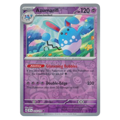 Azumarill : SURGING SPARKS (Reverse holo) - 074/191