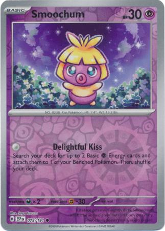 Smoochum : SURGING SPARKS (Reverse holo) - 075/191 - Lockett Labs UK
