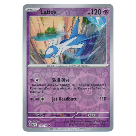 Latios : SURGING SPARKS (Reverse holo) - 077/191