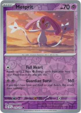 Mesprit : SURGING SPARKS (Reverse holo) - 079/191 - Lockett Labs UK