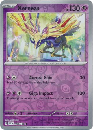 Xerneas : SURGING SPARKS (Reverse holo) - 088/191 - Lockett Labs UK