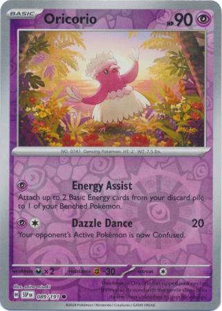 Oricorio : SURGING SPARKS (Reverse holo) - 089/191