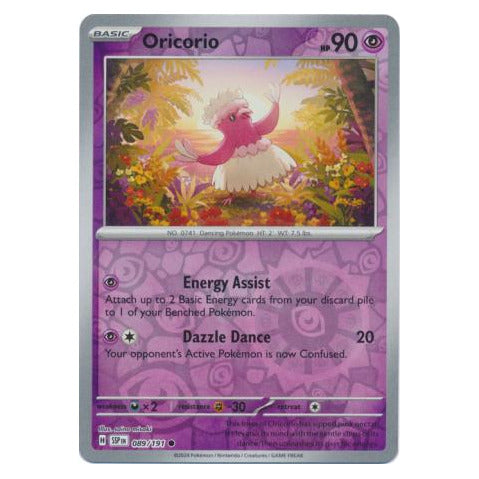 Oricorio : SURGING SPARKS (Reverse holo) - 089/191