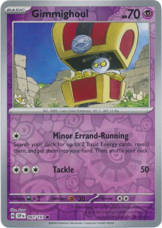 Gimmighoul : SURGING SPARKS (Reverse holo) - 097/191 - Lockett Labs UK