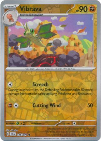 Vibrava : SURGING SPARKS (Reverse holo) - 105/191 - Lockett Labs UK