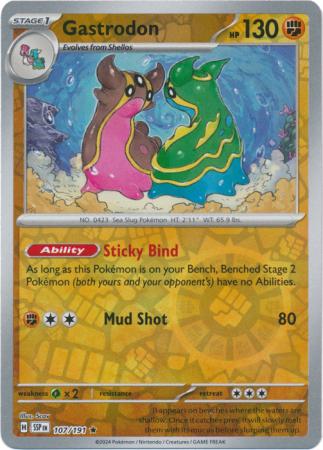 Gastrodon : SURGING SPARKS (Reverse holo) - 107/191 - Lockett Labs UK