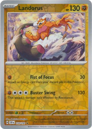 Landorus : SURGING SPARKS (Reverse holo) - 110/191 - Lockett Labs UK