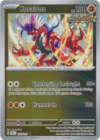 Koraidon : SURGING SPARKS (Reverse holo) - 116/191 - Lockett Labs UK