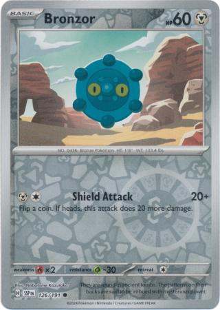Bronzor : SURGING SPARKS (Reverse holo) - 126/191 - Lockett Labs UK