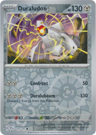 Duraludon : SURGING SPARKS (Reverse holo) - 129/191 - Lockett Labs UK