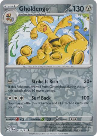 Gholdengo : SURGING SPARKS (Reverse holo) - 131/191 - Lockett Labs UK