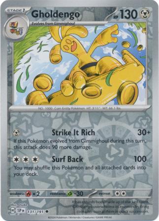 Gholdengo : SURGING SPARKS (Reverse holo) - 131/191