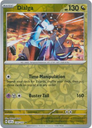 Dialga : SURGING SPARKS (Reverse holo) - 135/191 - Lockett Labs UK