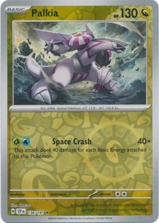 Palkia : SURGING SPARKS (Reverse holo) - 136/191