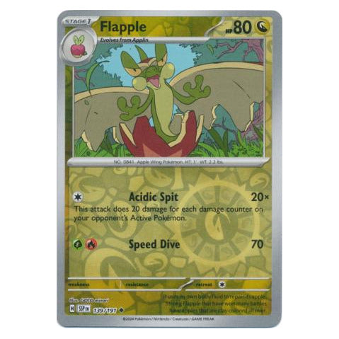 Flapple : SURGING SPARKS (Reverse holo) - 139/191