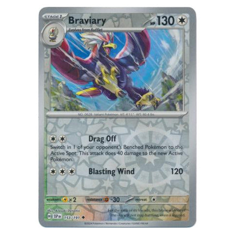 Braviary : SURGING SPARKS (Reverse holo) - 153/191