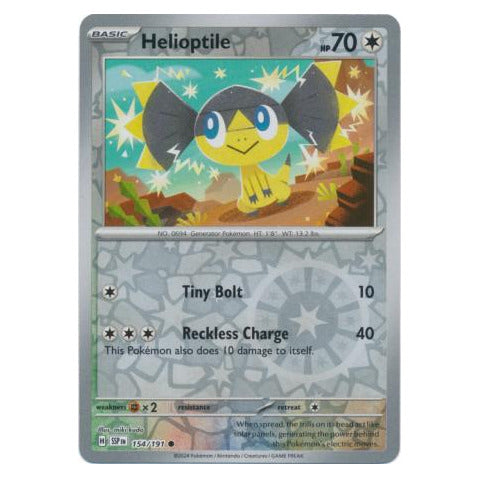 Helioptile : SURGING SPARKS (Reverse holo) - 154/191