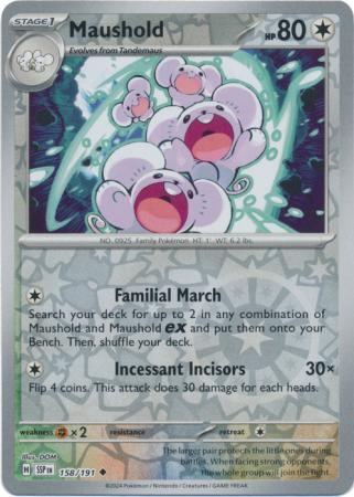 Maushold : SURGING SPARKS (Reverse holo) - 158/191